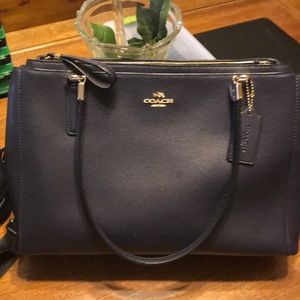 Coach Navy Blue Tote